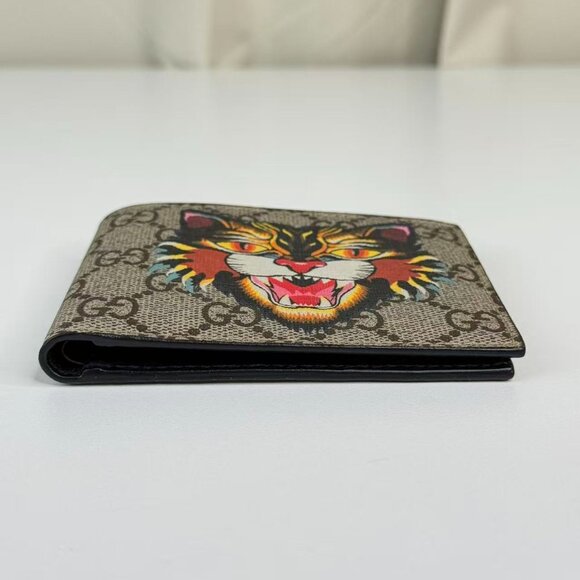 Gucci GG Logo Supreme Limited Edition Wallet Iconic Tiger Design - Picture 3 of 5